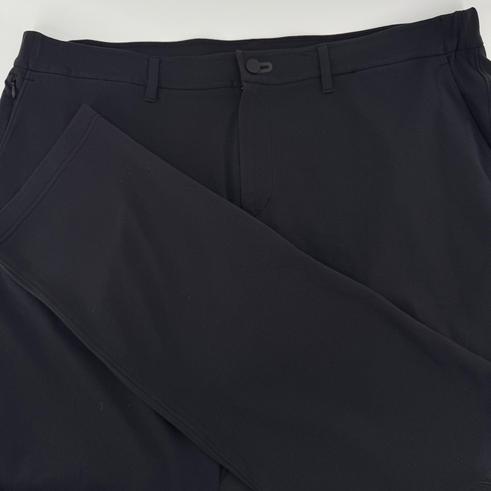 Public Rec All Day Every Day Pants Mens 42/32 Onyx Black Tapered Athleisure Tech